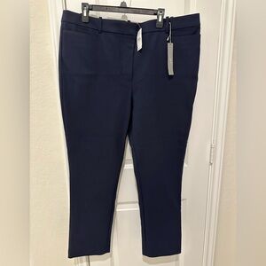 LOFT High Wasted Skinny Navy Pants